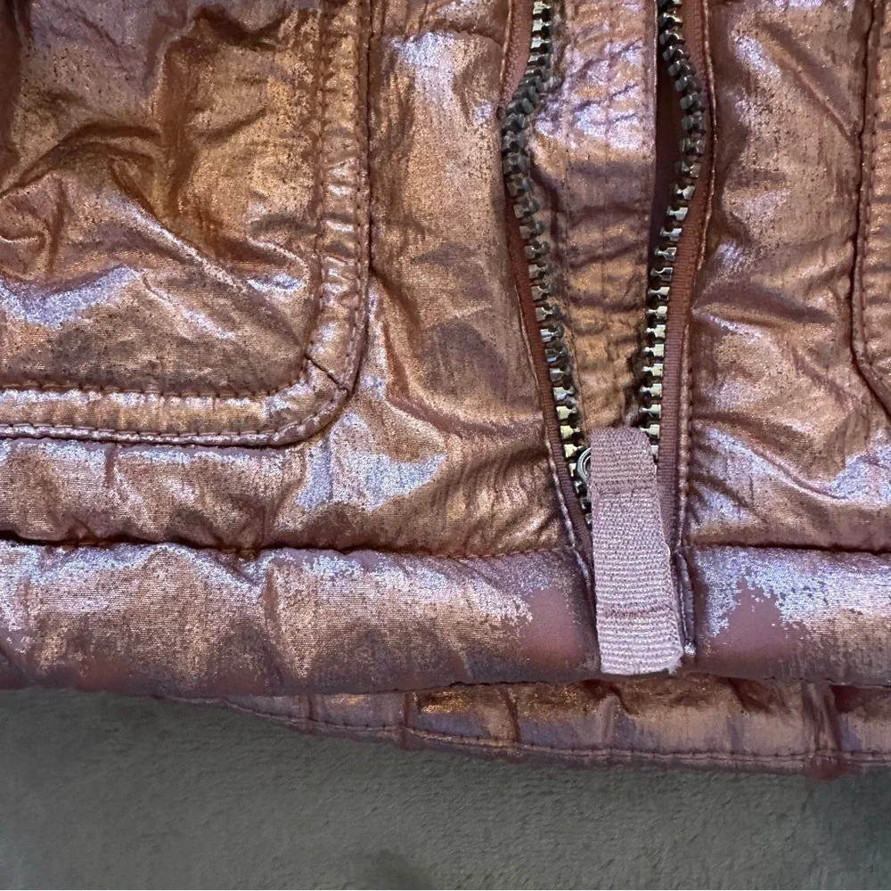 ✨Cat & Jack Pink Metallic Quilted Puffer Coat. Toddler Girl. Size 3T✨